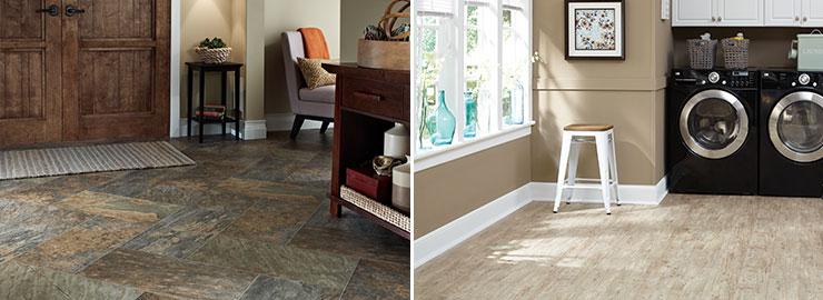 Mannington Vinyl entry laundry room